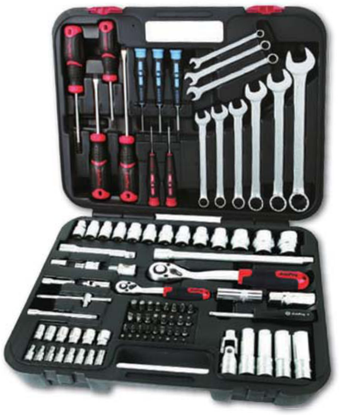 PADRUNVÕTMETE KOMPLEKT 1/4"&1/2" 98 osa AmPro