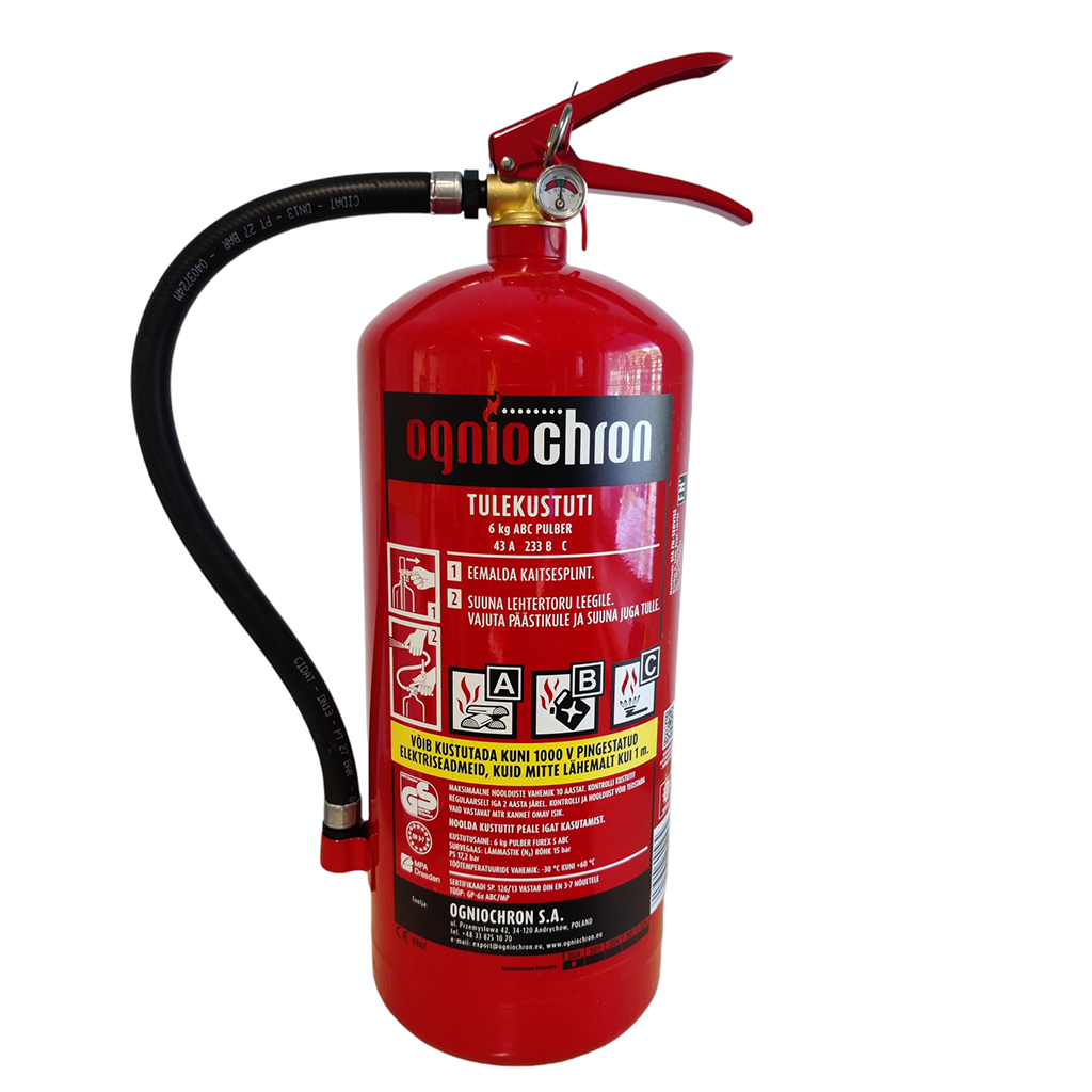 Tulekustuti PL pulber 6 kg (43A-233B-C)