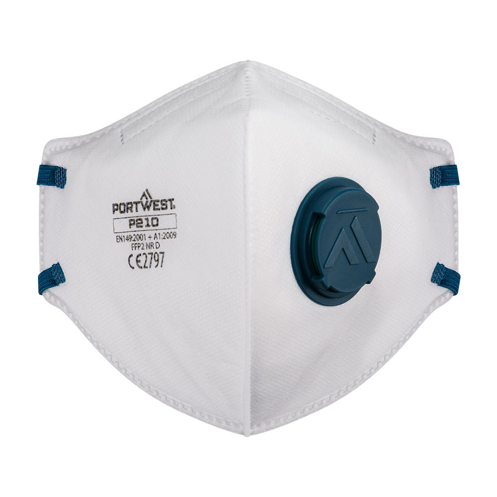 PORTWEST P210 FFP2 tolmumask klapiga, 3 tk