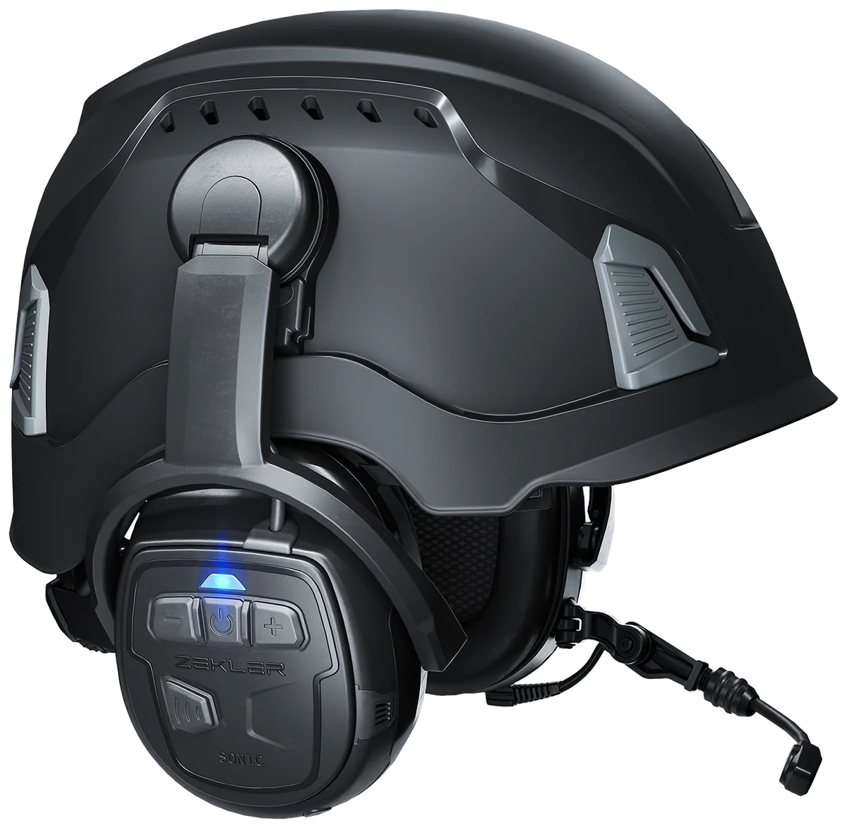 Zekler Sonic 550H helmet-mounted earmuffs