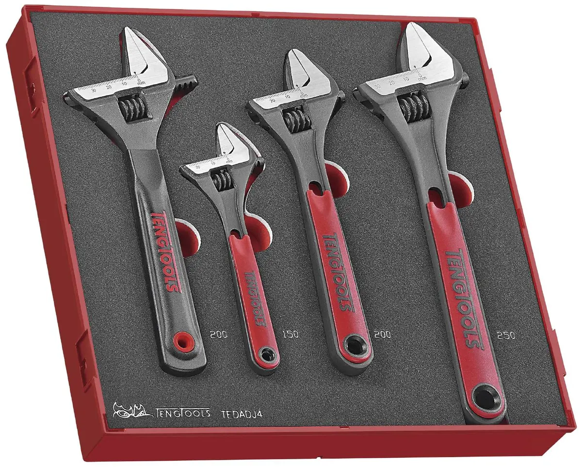 4osaline tellitavate võtmete komplekt. Teng Tools TEDADJ4