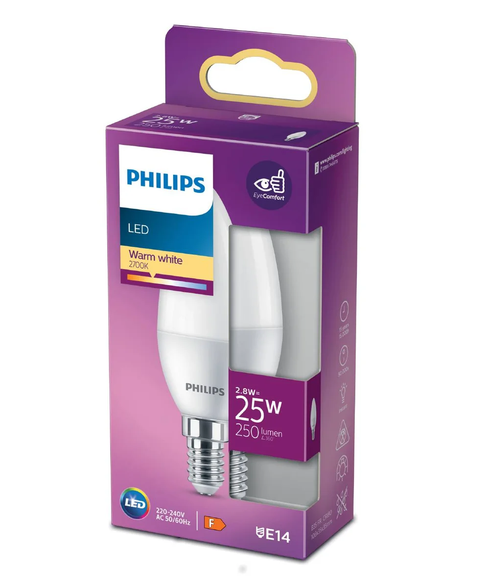 LED pirn E14 matt Philips