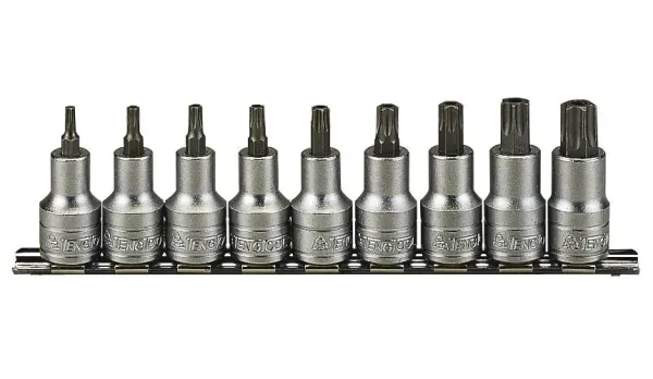 TX-padrunid komplektis. 1/2″ nelikantkinnitusega. Teng Tools M1213TX /M1213TPX